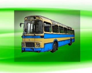 autobus KAROSA ŠL11 DTF nažehlovačka 7x5cm