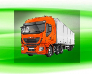 Iveco Stralis 500 nažehlovačka  10x7 cm