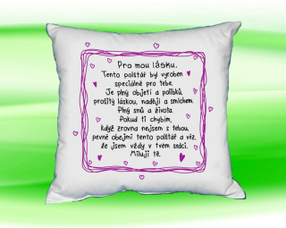 Moon River Valentýn Pro mou lásku  polštář 35x35 cm