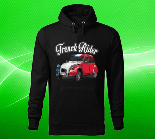 Moon River CITROEN 2CV mikina s kapucí černá 