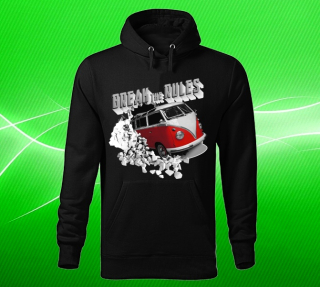 Moon River VW Transporter T1 mikina s kapucí černá 