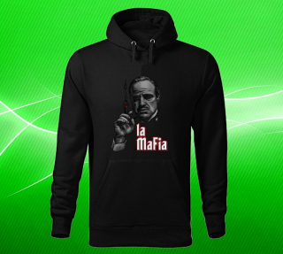 Moon River La Mafia mikina s kapucí černá 