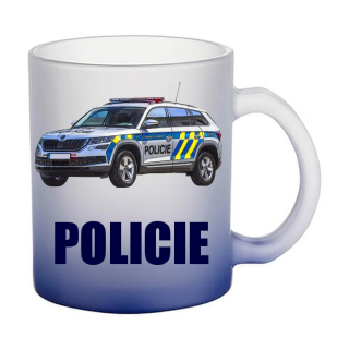 Skleněný hrnek POLICIE policejní auto I