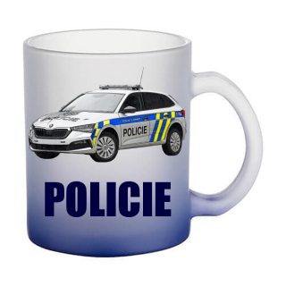 Skleněný hrnek POLICIE policejní auto IV
