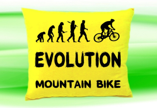 Moon River Evolution MOUNT AIN BIKE polštář žlutý 30x40 cm