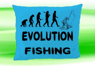 Moon River Evolution FISHING polštář tyrkysový 30x40 cm