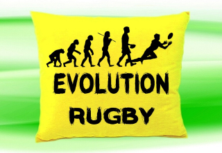 Moon River Evolution RUGBY polštář žlutý 30x40 cm