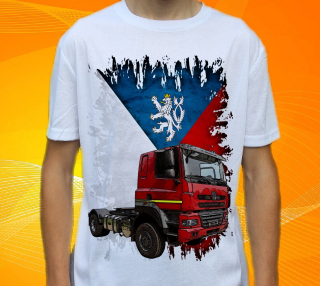 Dětské tričko nákladní auto České výroby vel. 140