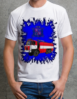 Dětské tričko hasičské auto České výroby 815 6x6 I vel. 116