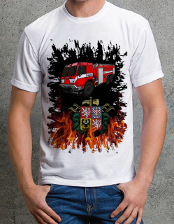 Dětské tričko hasičské auto České výroby 815 CAS 30 II vel. 116