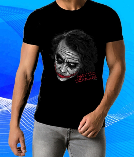 tričko Why so serious , Proč tak vážně II černé 122