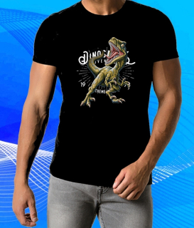 tričko dinosaurus černé XL