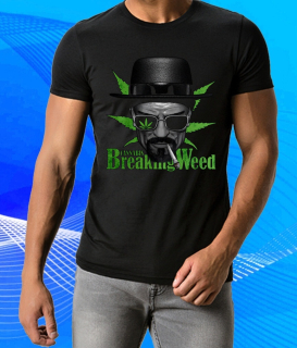 tričko Cannabis Breaking Weed , Konopí není plevel černé L