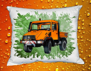 Polštářek Mercedes Unimog U20 II lahvově zelená