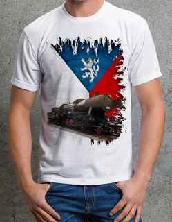 tričko s lokomotivou 555 053 152