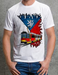 tričko s tramvají 134