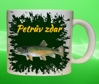 hrnek pro rybáře Petrův Zdar pstruh 75ml