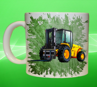 Moon River JCB RTFL 940 hrnek vysokozdvižný vozík zelený 150 ml