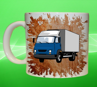 Moon River AVIA oranžový hrnek s náklaďákem obsah 330 ml