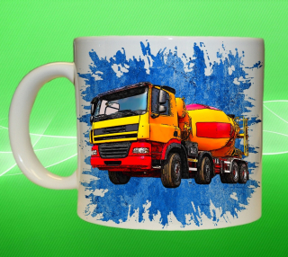 Moon River DAF CF modrý míchačka hrnek s náklaďákem obsah 150 ml