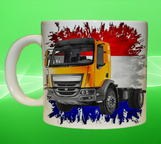 Moon River DAF LF vlajka míchačka hrnek s náklaďákem obsah 330 ml