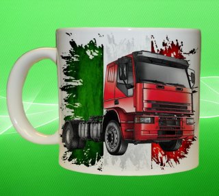 Moon River IVECO 320 vlajka míchačka hrnek s náklaďákem obsah 330 ml