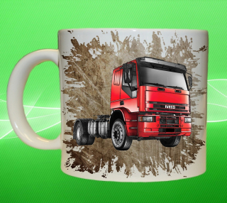 Moon River IVECO 320 hnědý míchačka hrnek s náklaďákem obsah 330 ml