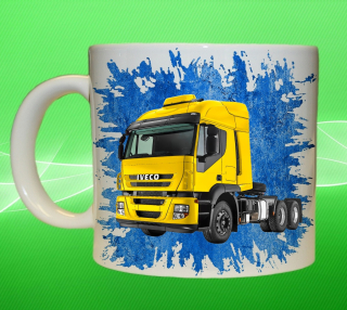 Moon River IVECO Stralis 440 modrý hrnek s náklaďákem obsah 330 ml