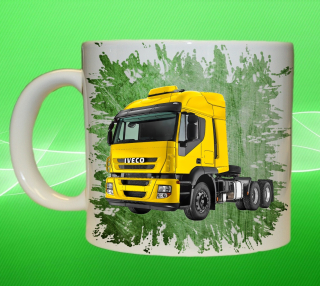 Moon River IVECO Stralis 440 zelený hrnek s náklaďákem obsah 330 ml