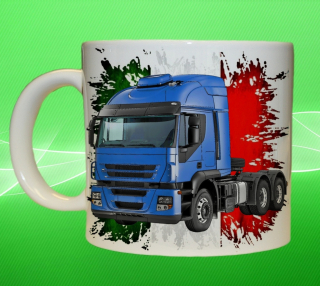 Moon River IVECO Stralis 450 vlajka hrnek s náklaďákem obsah 150 ml