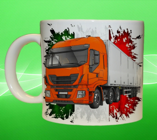 Moon River IVECO Stralis 500 vlajka hrnek s náklaďákem obsah 150 ml