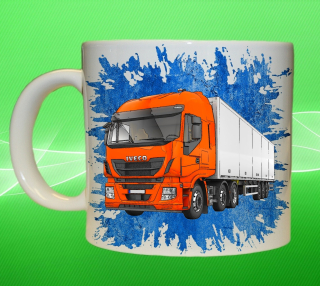 Moon River IVECO Stralis 500 modrý hrnek s náklaďákem obsah 330 ml