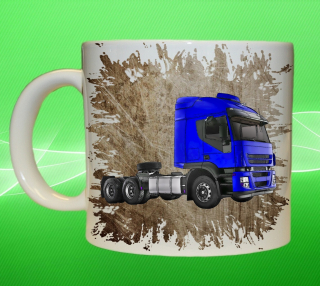 Moon River IVECO Stralis hnědý hrnek s náklaďákem obsah 330 ml
