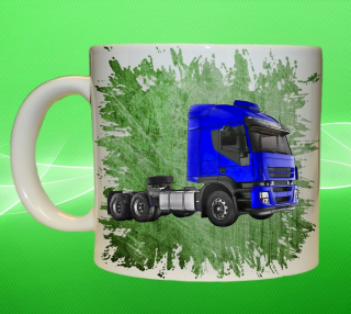 Moon River IVECO Stralis zelený hrnek s náklaďákem obsah 330 ml