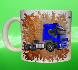 Moon River IVECO Stralis oranžový hrnek s náklaďákem obsah 150 ml