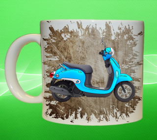 Moon River hrnek s motorkou HONDA Giorno II 330 ml