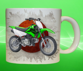 hrnek s motorkou Kawasaki KLX 75ml