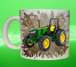 hrnek s traktorem John Deere 5075M I 330ml