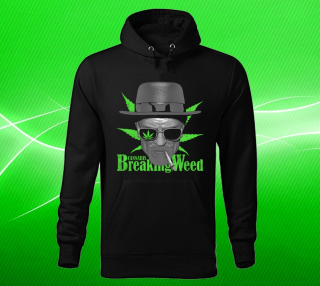 Moon River Cannabis Breaking Weed mikina s kapucí černá velikost XL