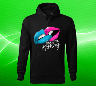 mikina Love me Kissing - miluj mé polibky M