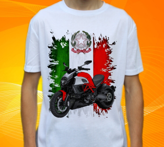 Pánské tričko s motorkou Ducati vel. S