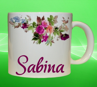 hrnek se jménem SABINA 75ml