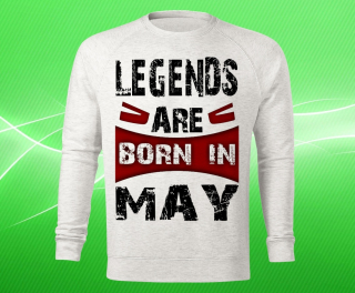 mikina legendy se rodí v květnu dámská M