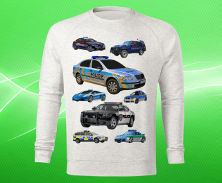 mikina POLICIE mix policejní auta dámská L