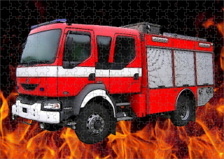 puzzle hasiči Renault MIDLUM 4x4 300 dílků