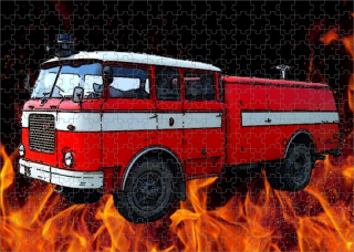 puzzle hasiči ŠKODA 706 RTHP CAS 25 300 dílků