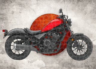 puzzle s motorkou HONDA REBEL 500 120 dílků