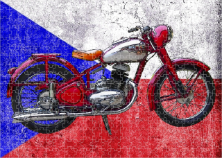 puzzle s motorkou perak 250 120 dílků