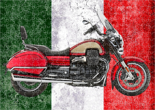 puzzle s motorkou MOTO GUZZI California 1400 Touring 120 dílků
