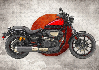 puzzle s motorkou YAMAHA Bolt R-Spec 120 dílků